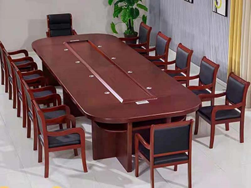 棕色木皮会议桌3800-1600-760